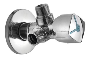 ARCO zawór kątowy podwójny A-80 1/2"x3/8"x3/8",dwudrożny, anticalc