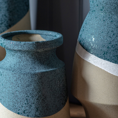 Naresso Vase Blue/Natural Small 200x200x240mm