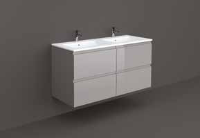 JOY Umywalka wpuszczana, meblowa 121x46,5 cm 