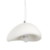 Lampa wisząca STONE 30 cm - biała lampa w stylu japandi