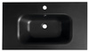 SIDRA umywalka kompozytowa 81x46cm, czarny mat