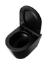Miska WC VORTEX z deską wisząca czarny mat AMARO TR2217R-U18