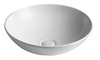 DIMP umywalka ceramiczna nablatowa, Ø 46cm, biały