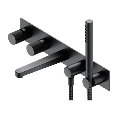 CONTOUR bateria wannowa 5-otworowa podtynkowa, antracyt szczotkowany
