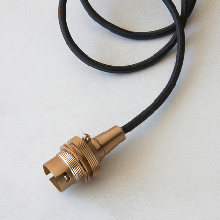Eltham 1 Pendant Light Brushed Aged Brass/Black