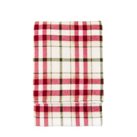 Heritage Check Rolled Fleece Red 1400x1800mm