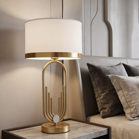 GLAMOUR LAMPA NOCNA BIAŁO-MOSIĘŻNA ZANETTI