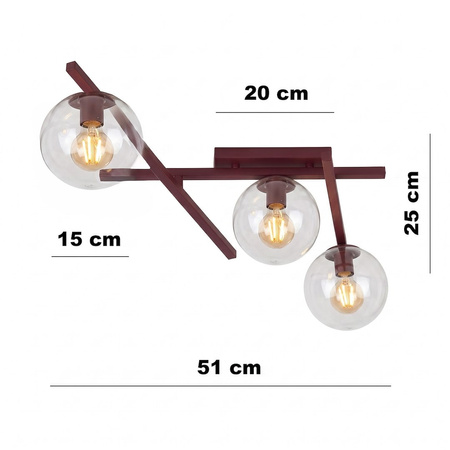 SMART 3 BURGUNDY TRANSPARENT