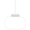 Lampa wisząca BOOM 35 cm - LED, klosz szary, wykonczenie złote
