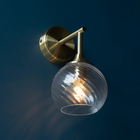Allegra 1 Wall Light Antique Brass