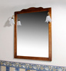 RETRO lustro w drewnianej ramie 89x115cm, buk