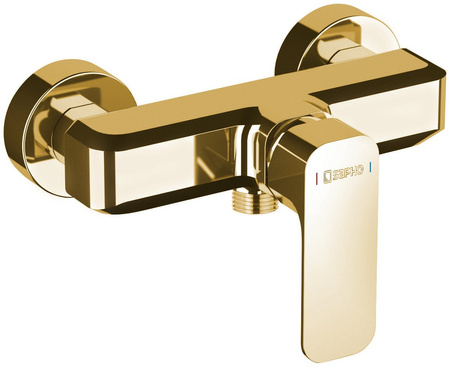 SPY bateria prysznicowa ścienna, złoto