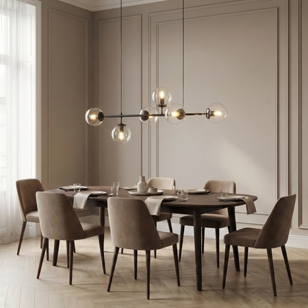 NOWOCZESNA LAMPA WISZĄCA CZARNA CEREDO W6