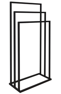 Stojak na ręczniki 450x860x210mm, czarny mat