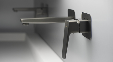 Umywalka granitowa nablatowa - z maskownicą