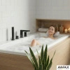 Bateria wannowa 4-otworowa, czarna