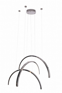 MAXLIGHT P0508 LAMPA WISZĄCA TRIO ARC POLISHED BLACK