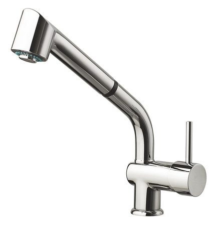 RHAPSODY bateria kuchenna z wysuwaną wylewką, chrom