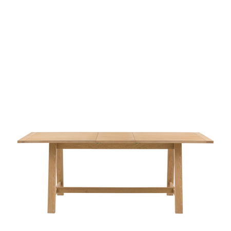 Eton Ext Trestle Dining Table Nat 1600/2000x750mm