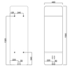 TABELLA grzejnik 490x1590 mm, czarny mat