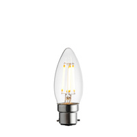 B22 LED Filament Candle Clear Glass