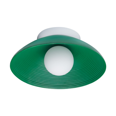 Lampa ścienna ILUSIONI 26 cm - okrągły kinkiet zielony