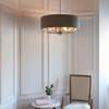 Highclere 6 Pendant Lght Nckl & Chrcoal 350-1200mm