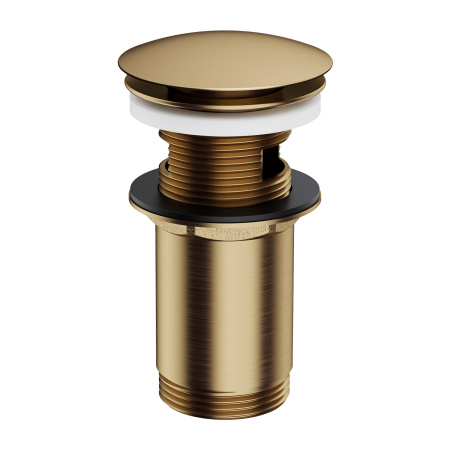 korek klik-klak do umywalki z przelewem, brąz antyczny szczotkowany