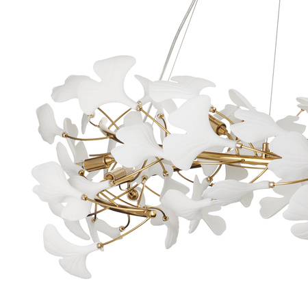 Lampa wisząca BOTANIKA 100 cm - złota, G9, regulowana, designerska