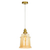 LAMPA WISZĄCA BURSZTYNOWA NOWOCZESNA MOLETTI D20