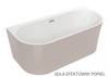 Wanna wolnostojąca przyścienna 160x75 SOLA POPIEL* NOWOŚĆ