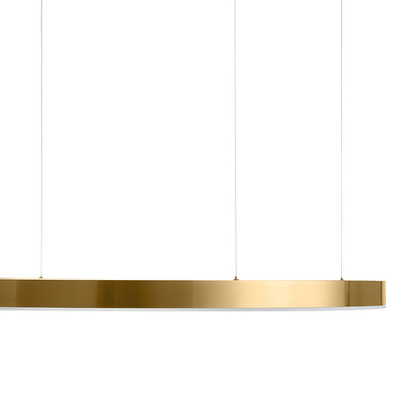 Lampa wisząca CIRCLE 120 cm - LED, ring mosiądz szczotkowany