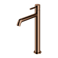 Y bateria umywalkowa wysoka, miedź połysk