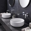 Bateria umywalkowa podtynkowa, chrom