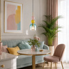 Lampa wisząca PASTELLO BLUE kolorowa 15 cm