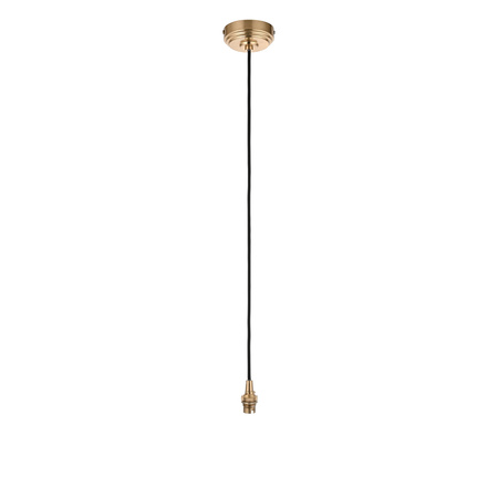 Eltham 1 Pendant Light Brushed Aged Brass/Black