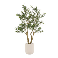 Faux Olive Tree in White Pot 1900mm