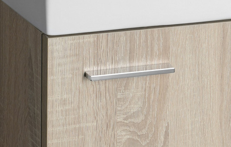 ZOJA szafka z umywalką ceramiczną 40x22 cm, dąb platin