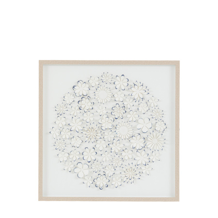 Unfurling Petals Framed Art 680x30x680mm
