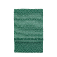Nalu Knitted Herringbone Throw Green 1300x1700mm