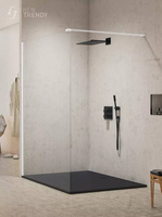 KABINA NEW MODUS WHITE WALK-IN U 140x200 CZYSTE 8mm ACTIVE SHIELD