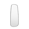 Holworth Shaped Leaner Black 700x1700mm