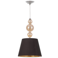 NOWOCZESNA LAMPA WISZĄCA CZARN-ZŁOTA MURANEO