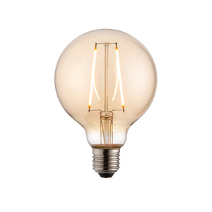 E27 LED Filament Globe 135x95mm Amber 2W