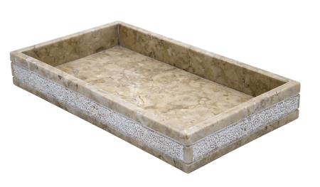 POSH miska stojąca, marmur, beżowy