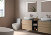 ILLUSION Miska WC Rimless do kompaktu 64x38 cm biały połysk