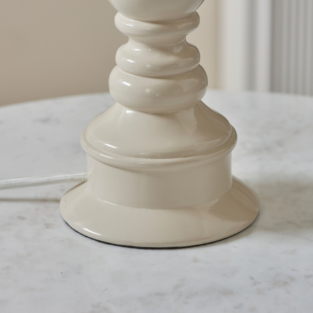 Myrtle Table Lamp Base Almond White