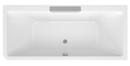 CASCATA R MONOLITH wanna prostokątna 180x80x60, kaskada ze stali nierdzewnej