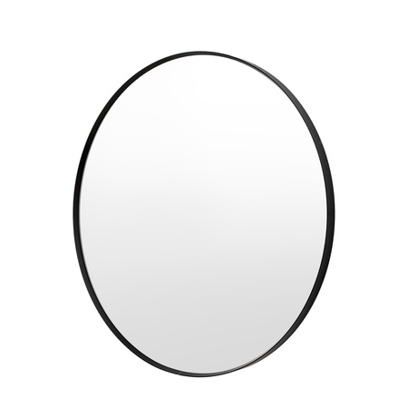 Holworth Large Round Mirror Black 800x35x800