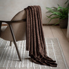 Winson Flannel Throw Chocolate 1400x1800mm